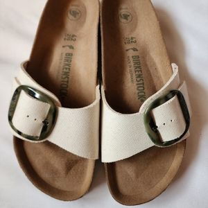 Birkenstock Madrid Vegan Big Buckle, Eggshell, size 42